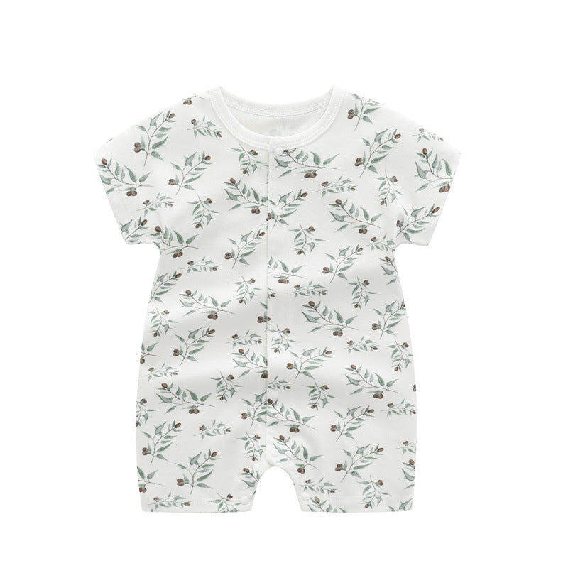 Barboteuses Bébé à Manches Courtes en Tissu Fin