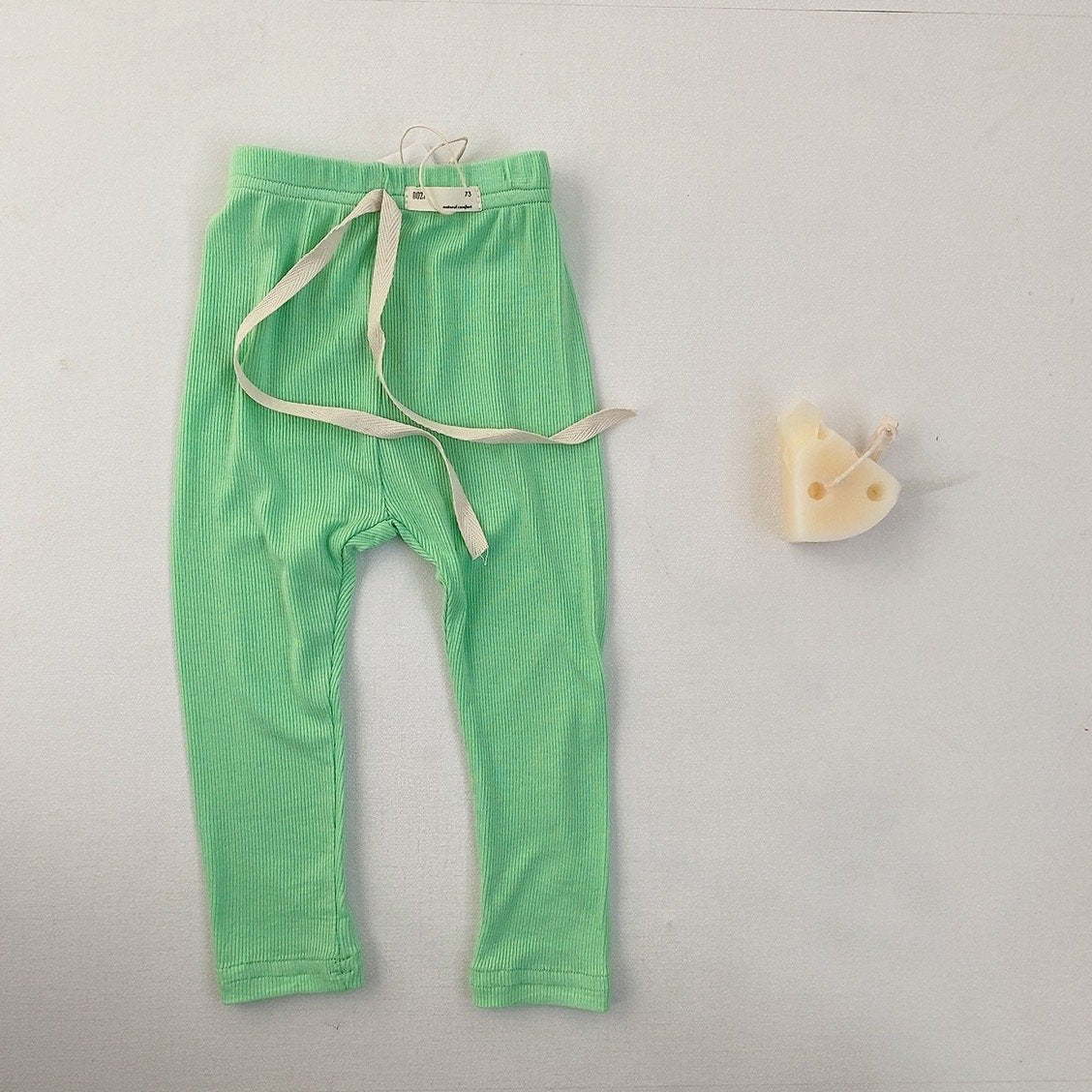 Legging Bébé Stretch Côtelé Couleur Bonbon