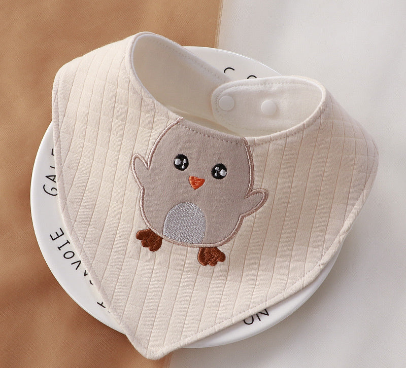 Newborn Baby Cotton Soft Bib Cartoon Pattern