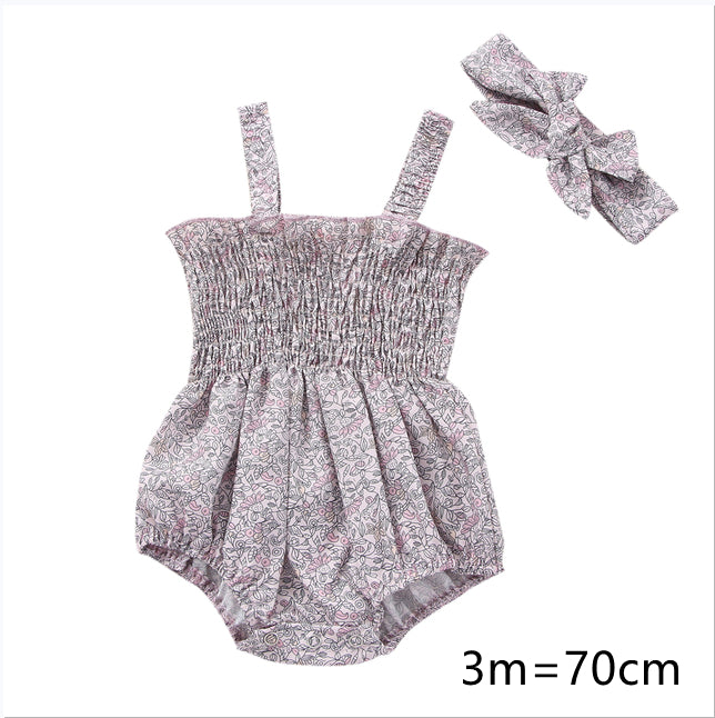 Bébés Filles 2 Pièces Tenues d'été, Volants sans Manches