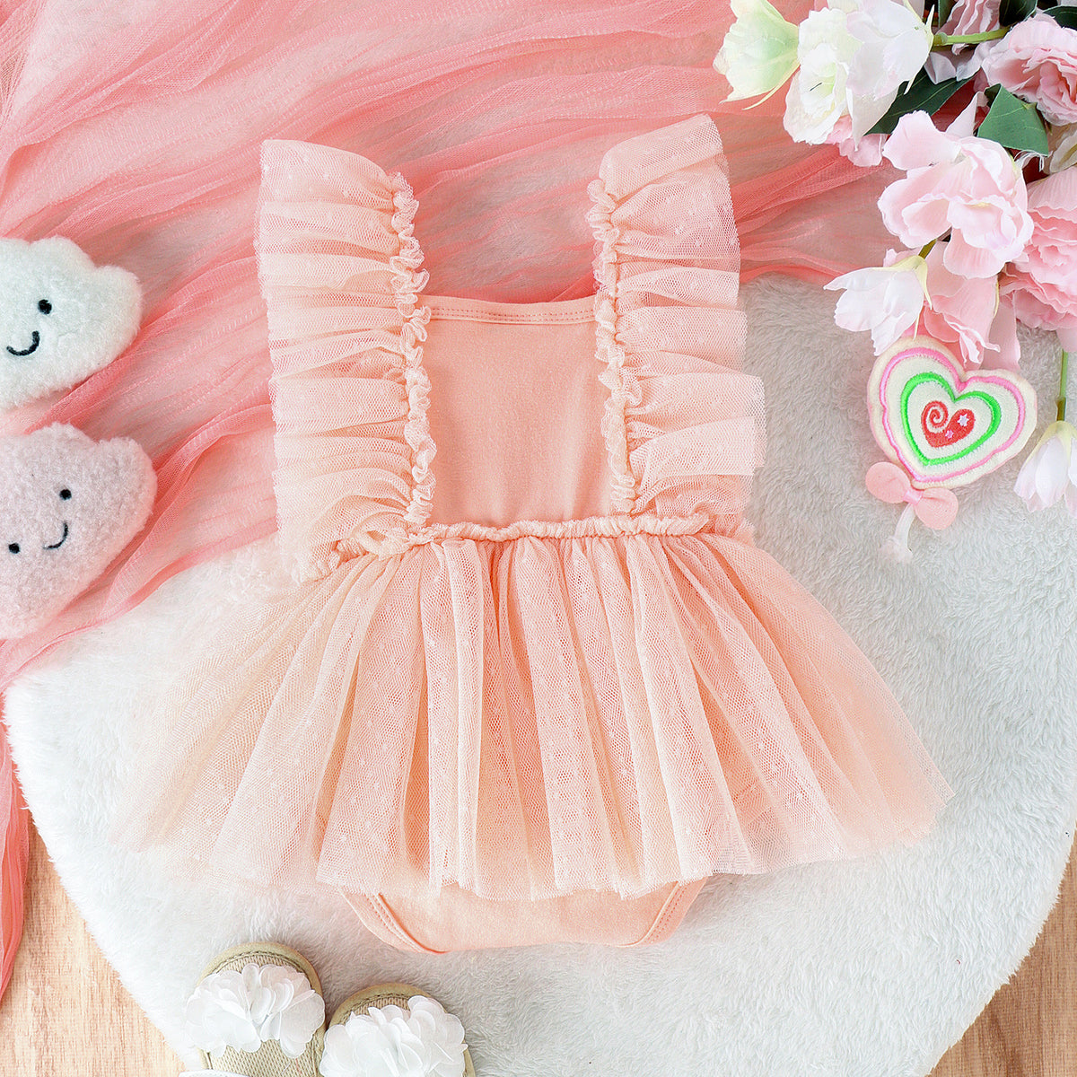 Net Skirt Princess Poris Dress Baby Skirt