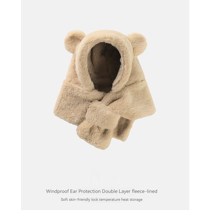 Baby Bear Hat With Scarf
