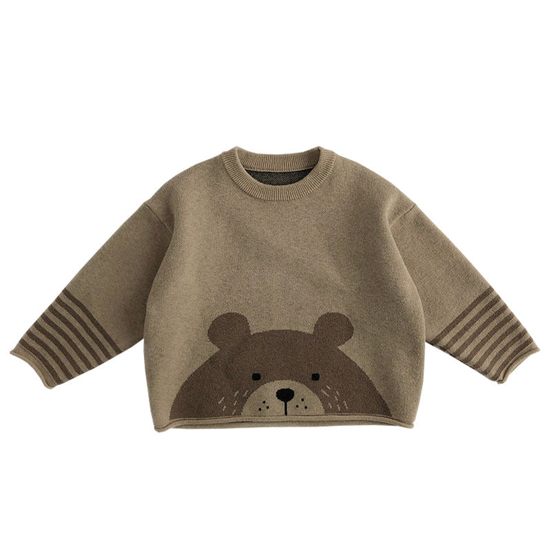 Chandail pour enfant, pull en tricot de base pour bébé garçon et fille