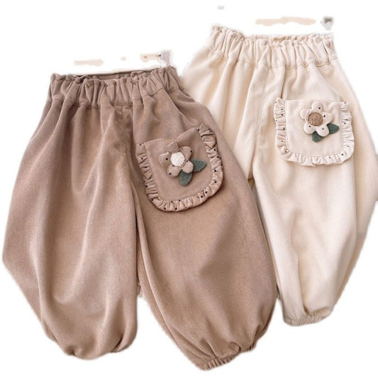 Pantalon de survêtement décontracté individuel pour fille