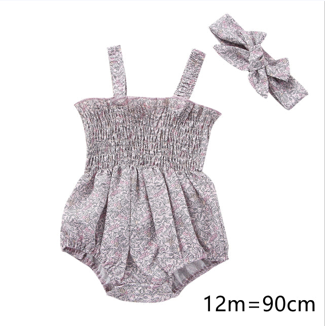 Bébés Filles 2 Pièces Tenues d'été, Volants sans Manches