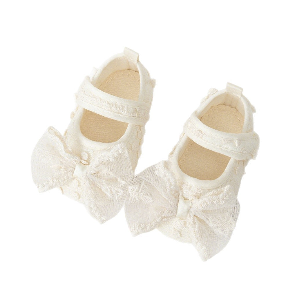 Chaussures de princesse coréennes à nœud pour bébé