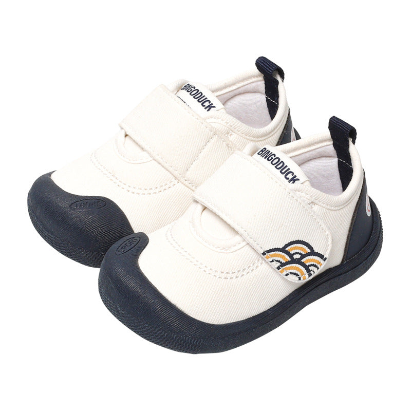 Chaussures bébé/enfant en bas âge, en tissu coton à semelle souple, pour fille