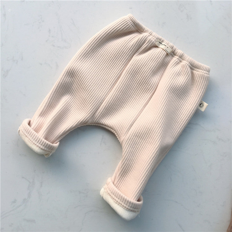 Legging Élastique Côtelé Bébé Automne Pantalon Décontracté