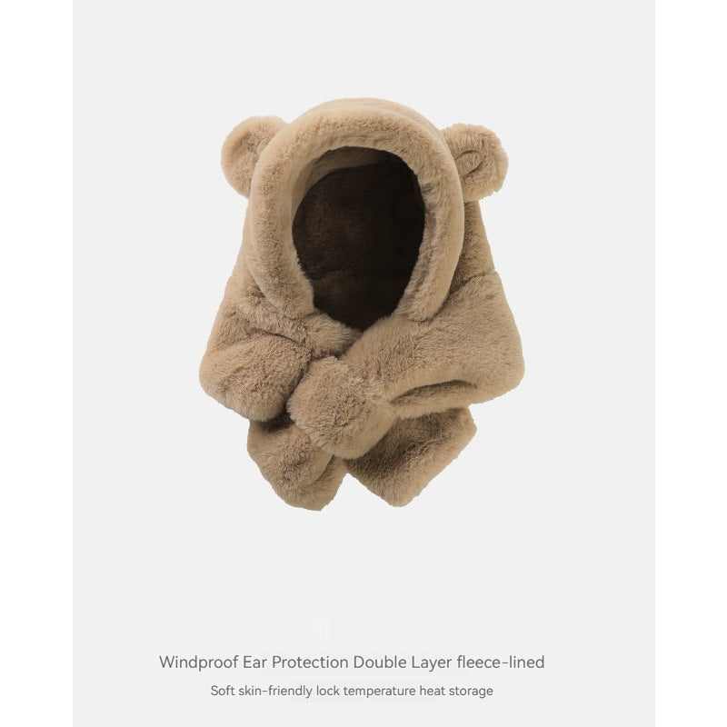 Baby Bear Hat With Scarf